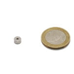 ringmagneet ø6/1,5 mm. Hoogte 3 mm. Houdkracht 0,700 kg.