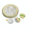 ø8 hoogte 0,75 mm. Houdkracht ± 0,320 kg