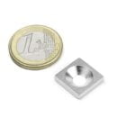 Metalen tegenstuk 15x15x3 mm