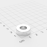 Ring magneet ø19/9 mm. Hoogte 6,4 mm. Houdkracht 6,31 kg.
