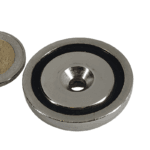 Potmagneet met verzonken gat | 36mm/8mm Houdkracht 41 kg.