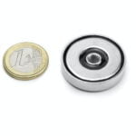 Potmagneet Ø 32 mm met inwendig schroefdraad, houdt ca. 26 kg