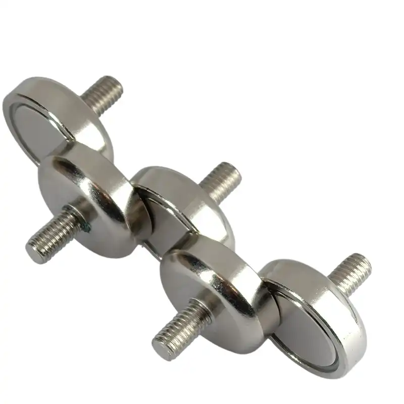 Potmagneet met draadstift | 25mm M6 Houdkracht 22 kg. 2 draadstift22M6c