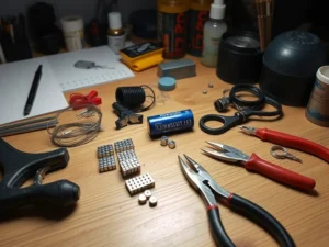 Werkplek magneet maken materialen