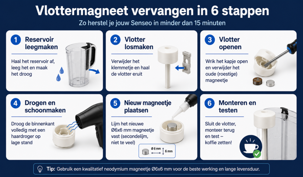 Senseo vlotter magneet kopen: dit is de juiste oplossing 2 senseo 2 2