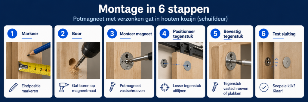 Montage in 6 stappen