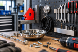 Organized Magnetic Workshop Bench